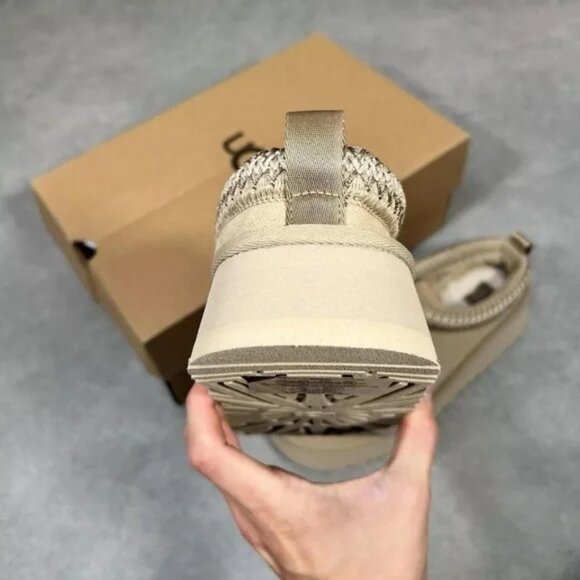 UGG Beige Suede Platform Shoes - Picture 3 of 7